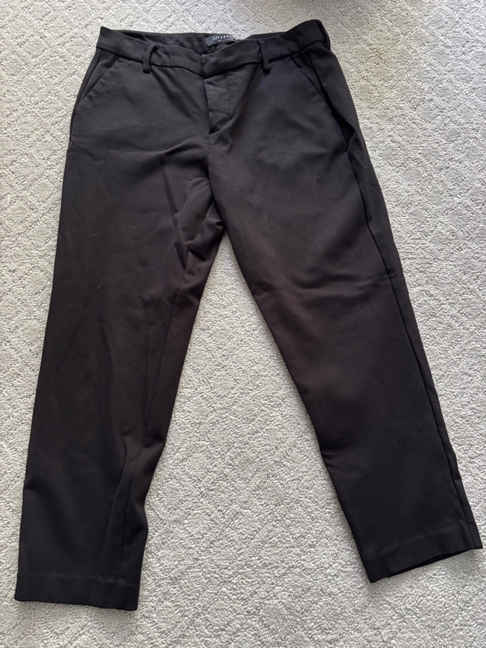 Liverpool petite black ankle pants - stretch